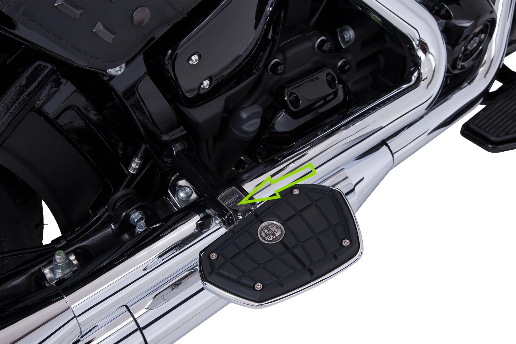 2018-up Softail Passenger Footrest / Footpeg Adapters - Image 3