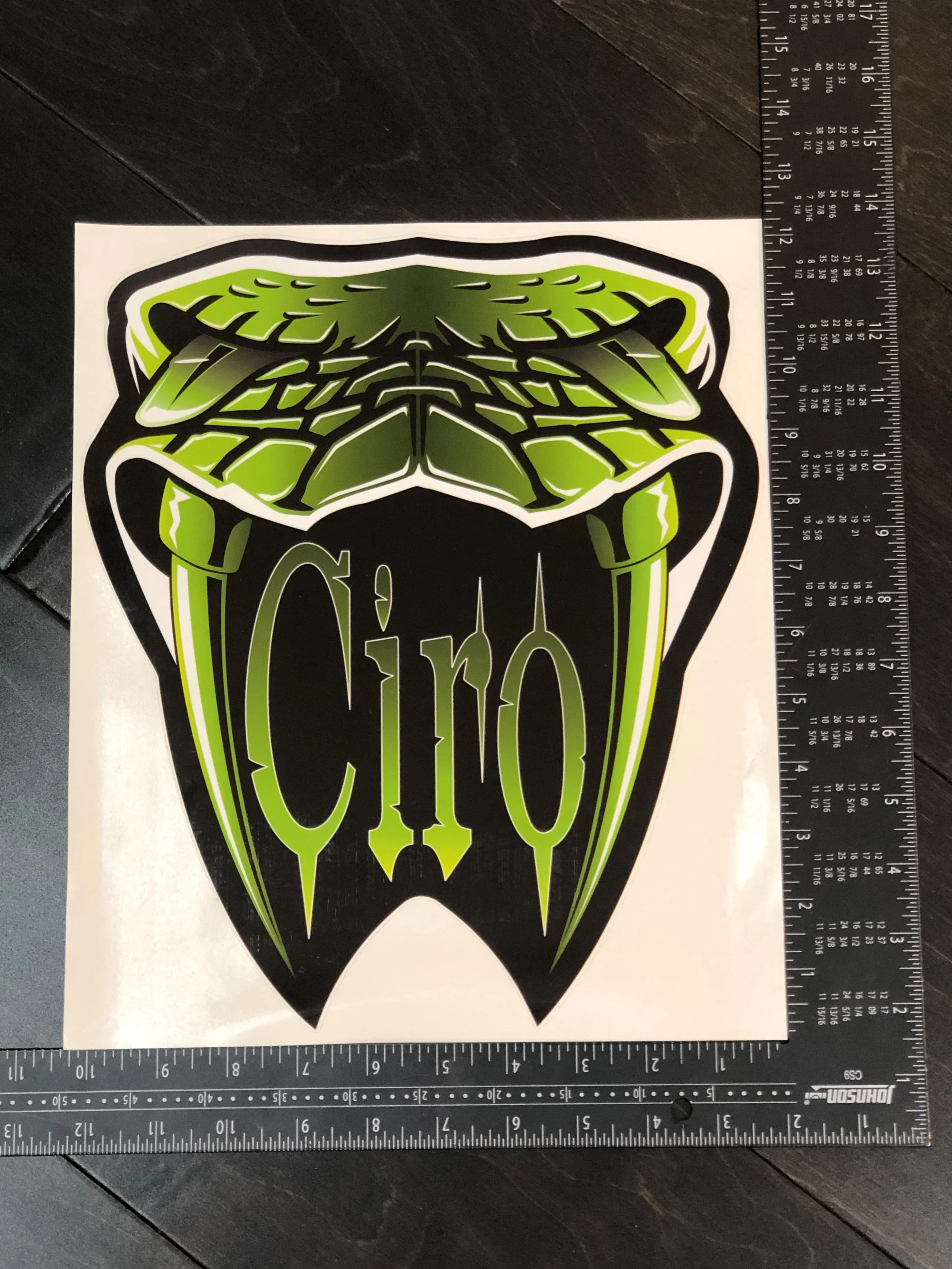 Ciro Snake Head Sticker - Image 2