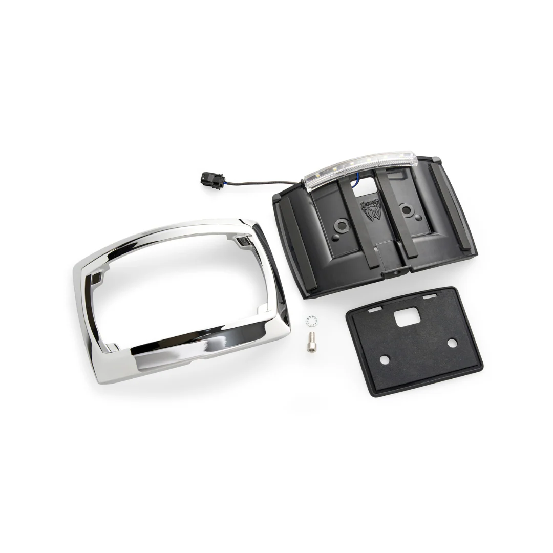 Curved License Plate Frame with LED Light / '23.5-up & '09-'22 CVO H-D Touring - Image 6