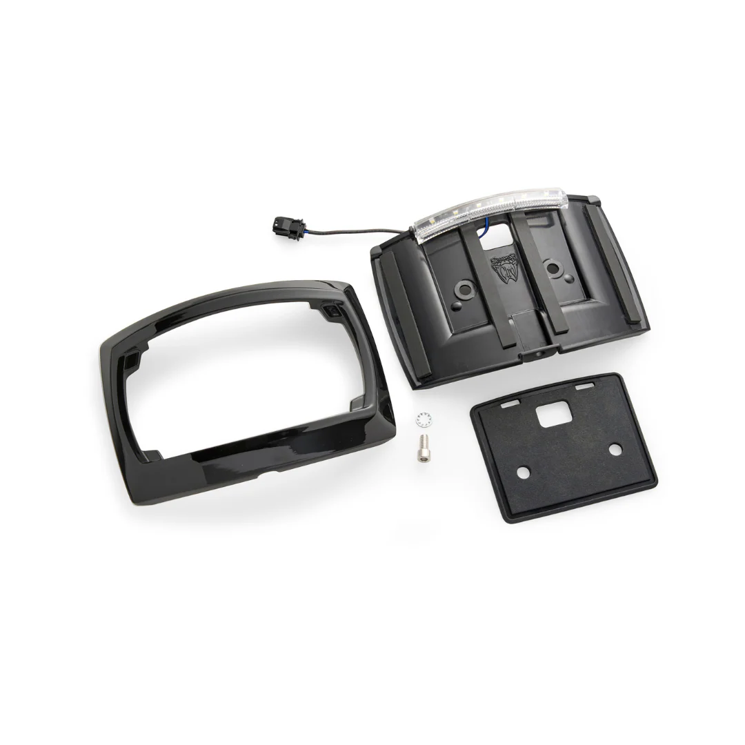 Curved License Plate Frame with LED Light / '23.5-up & '09-'22 CVO H-D Touring - Image 7