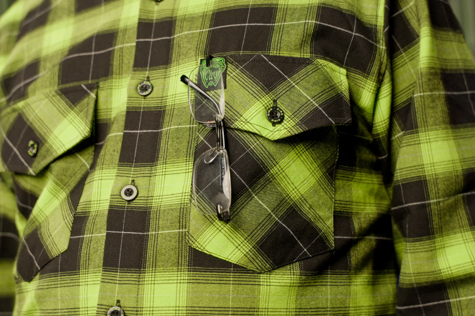 Ciro Lime Green Flannel - Image 8