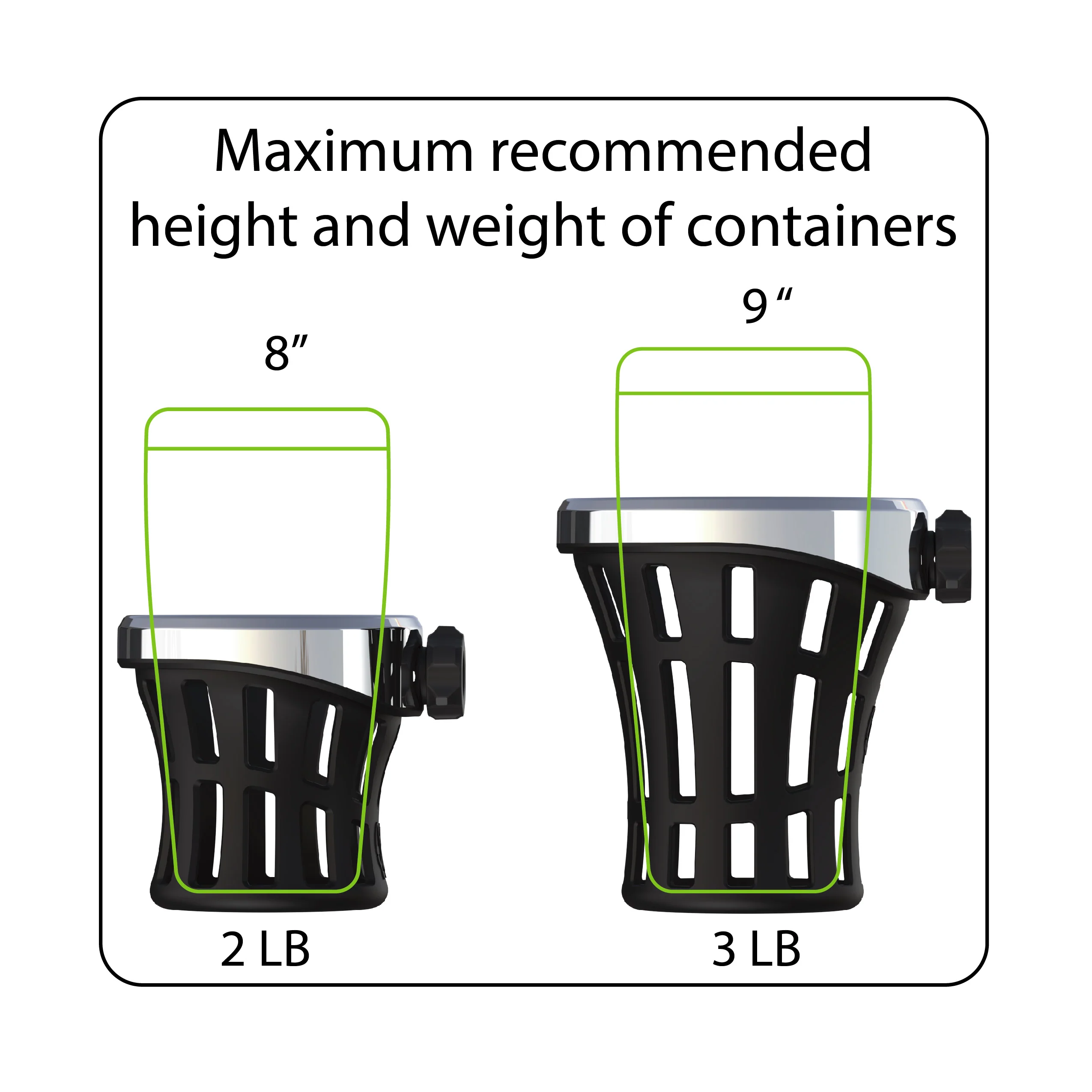Original Drink Chrome Holder With Aluminum Clamp Mount - Image 7