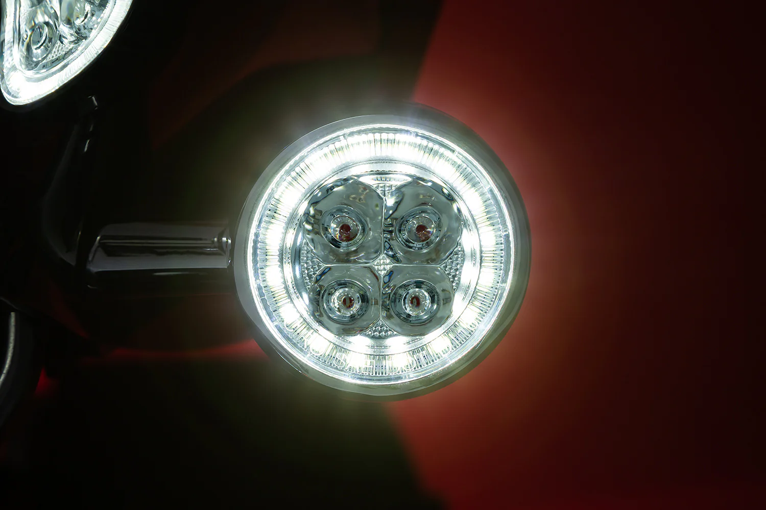Fang® White Halo Front Signal Light Inserts With Bezel (Dual Circuit) - Image 3