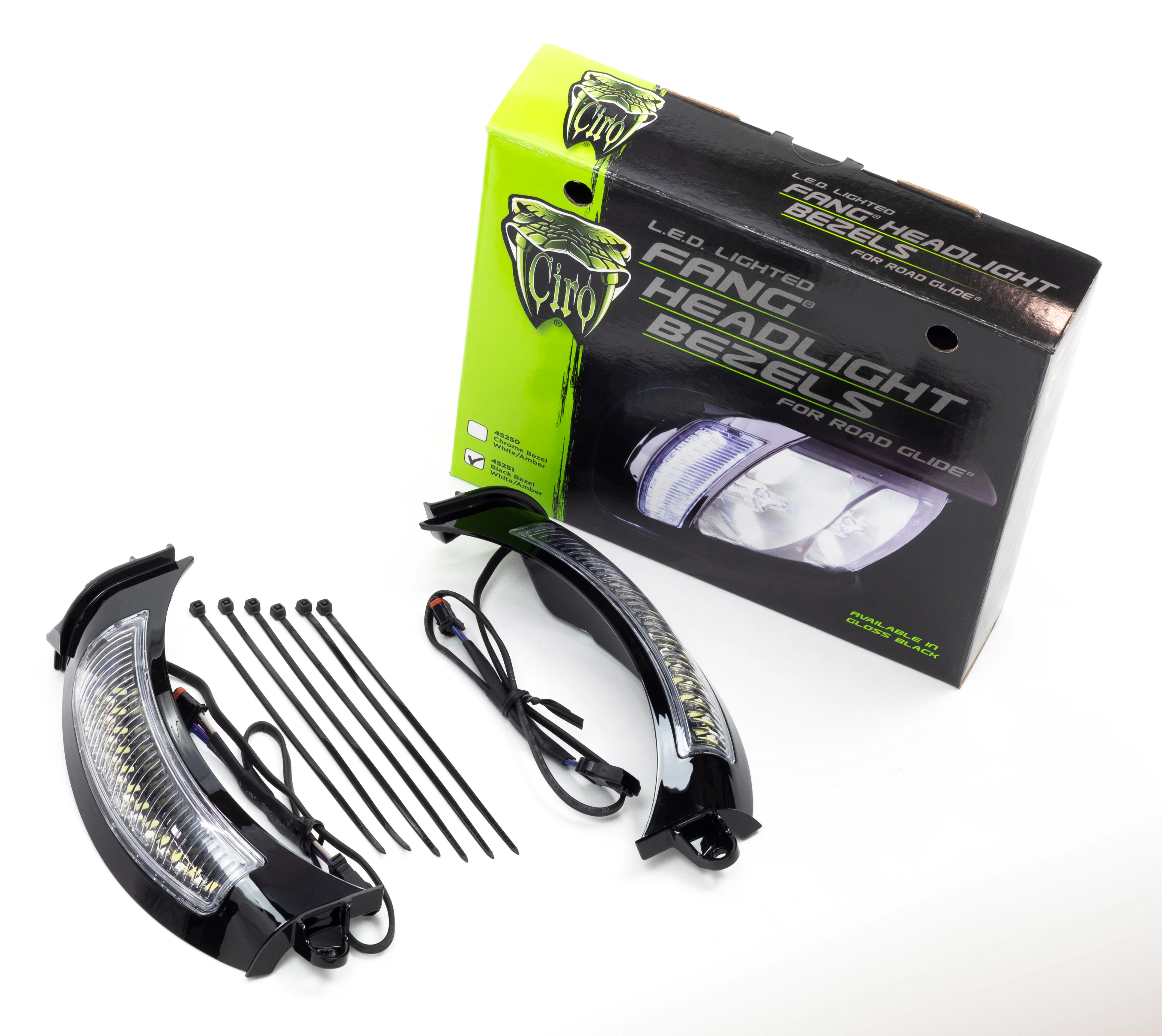 Fang® LED Headlight Bezel for '15-'23 Road Glide - Image 12