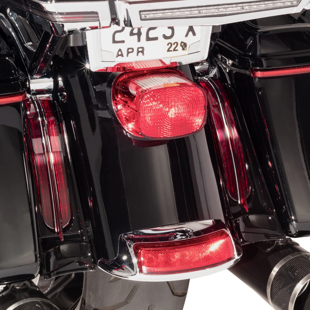 Filler Panel Lights for Limited, Ultra and Road King with all RED LEDs - Image 10