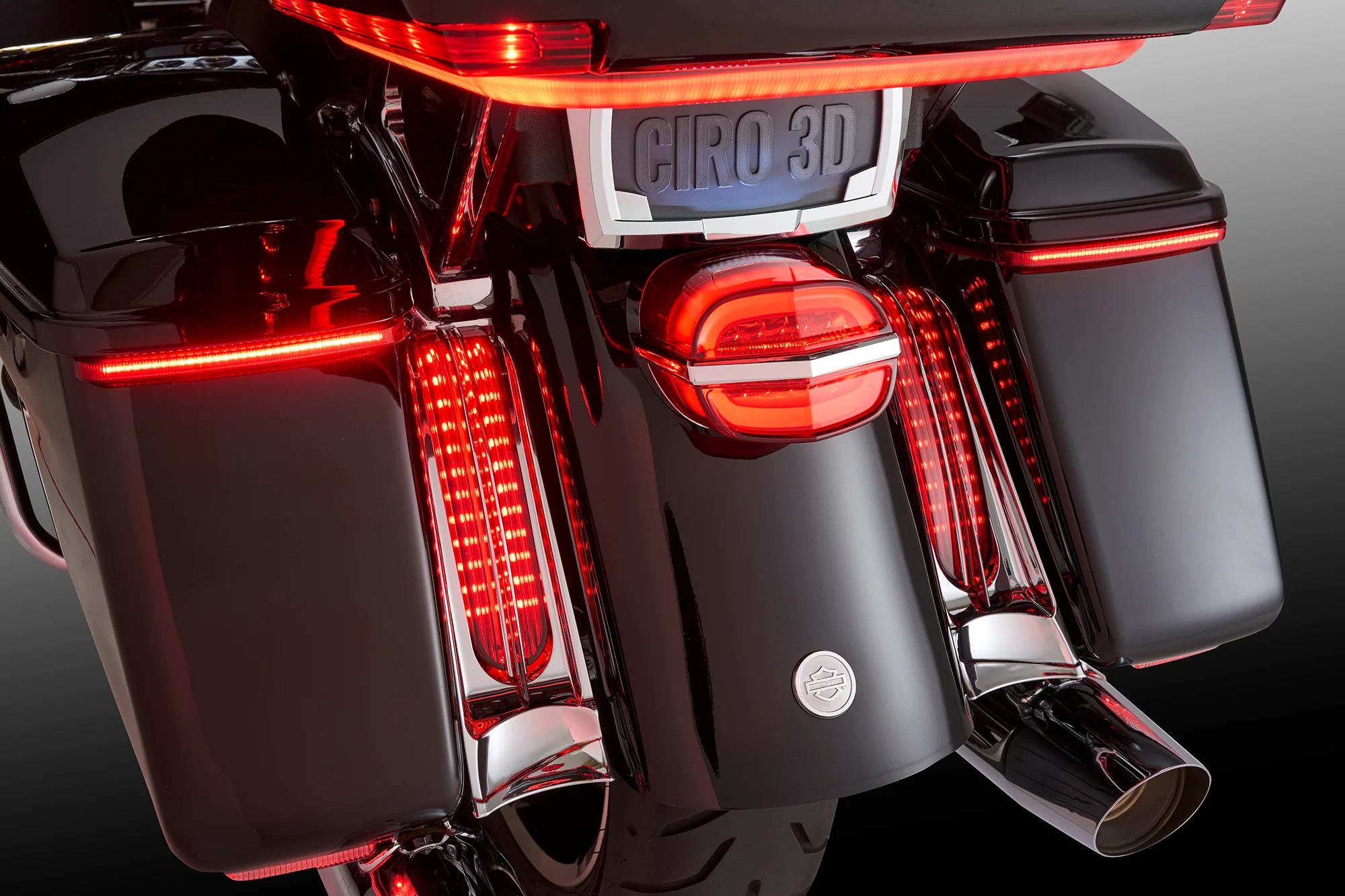 Filler Panel Lights for Ultra and Road King with AMBER Turn Signals - Image 3