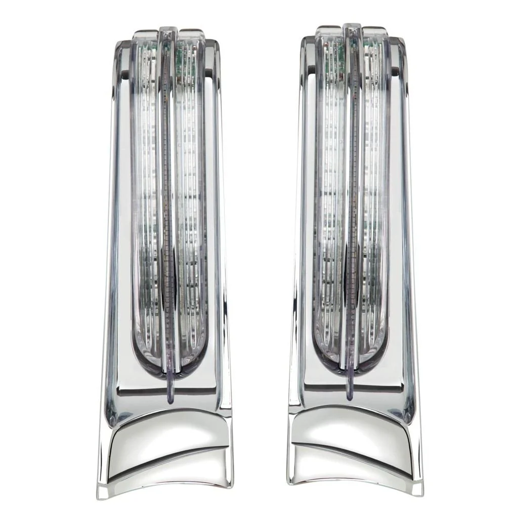 Filler Panel Lights for Ultra and Road King with AMBER Turn Signals - Image 5