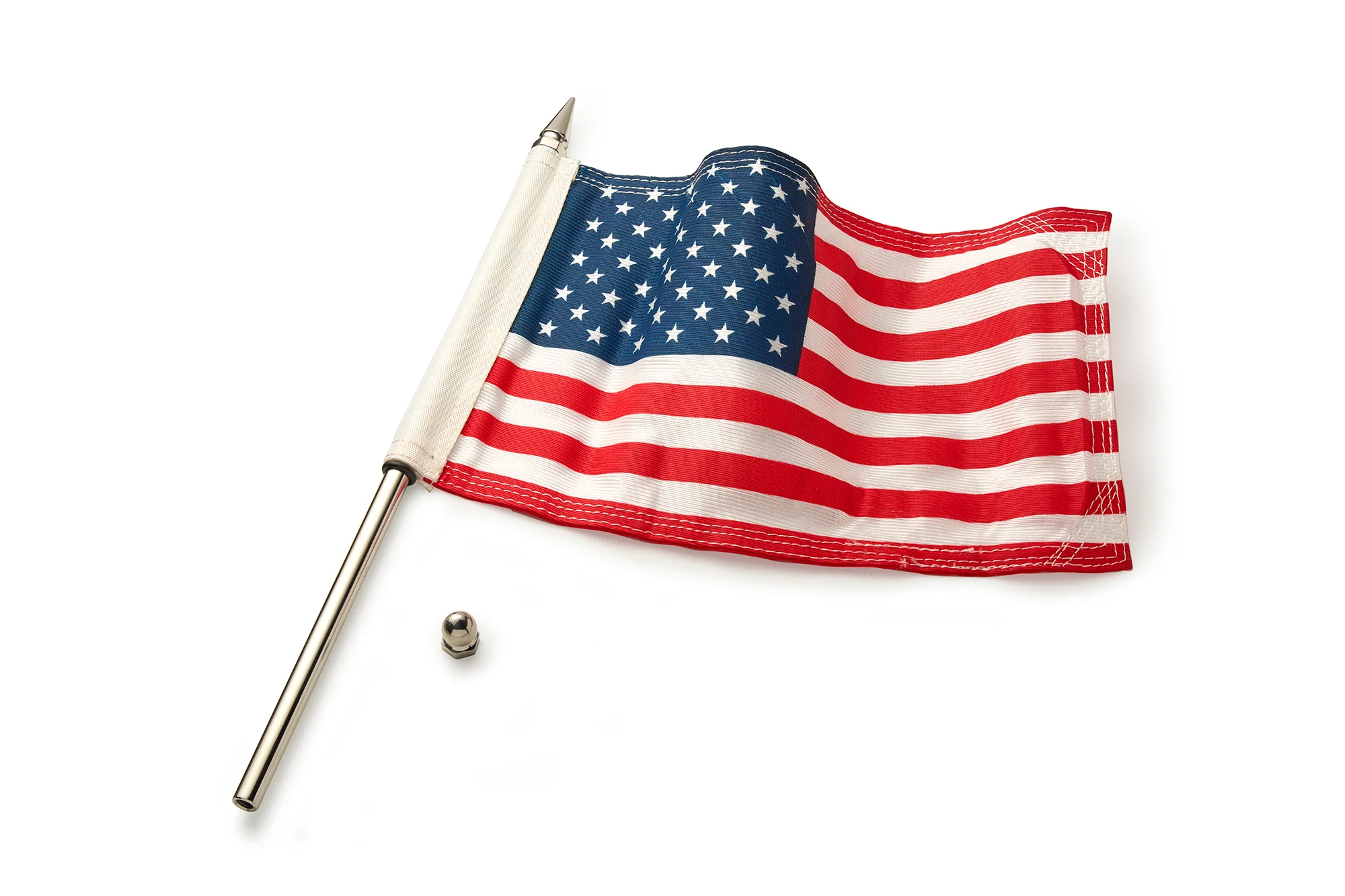 Un-Lit Flag Pole with American Flag - Image 2