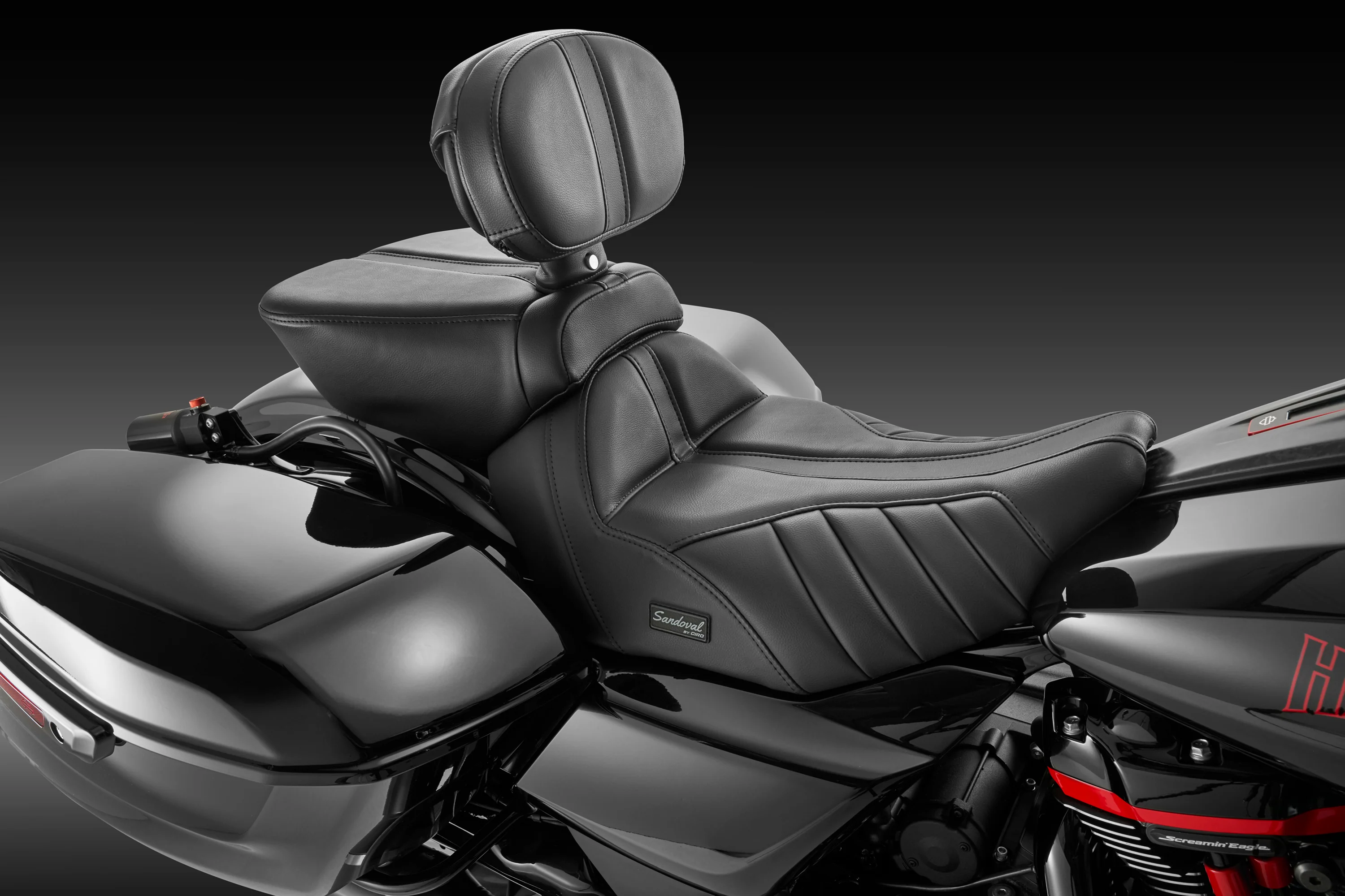 Sandoval Driver Backrest by Ciro / '23.5-up H-D Touring - Image 3