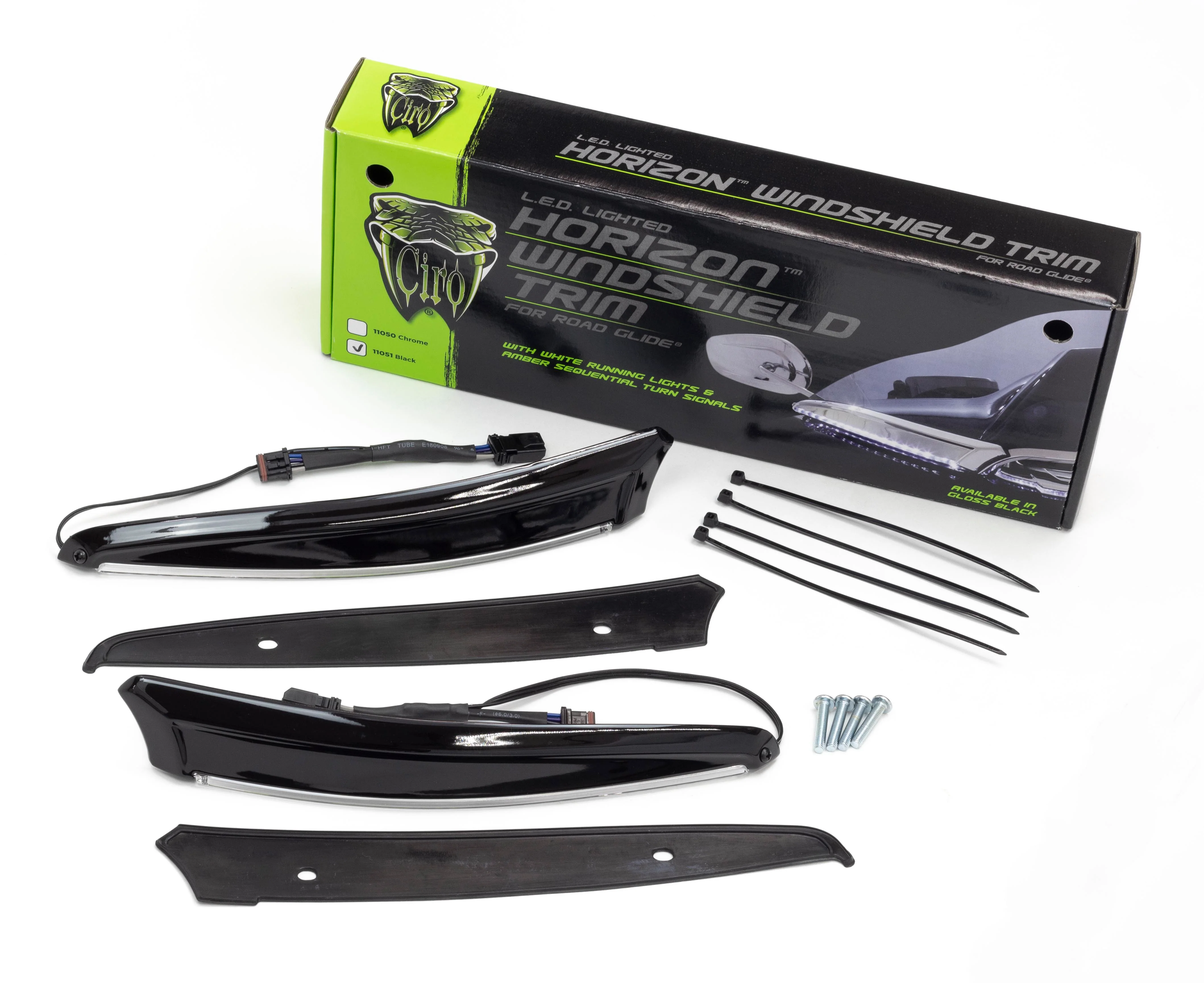 Horizon LED Lighted Windshield Trim for Road Glide - Image 8