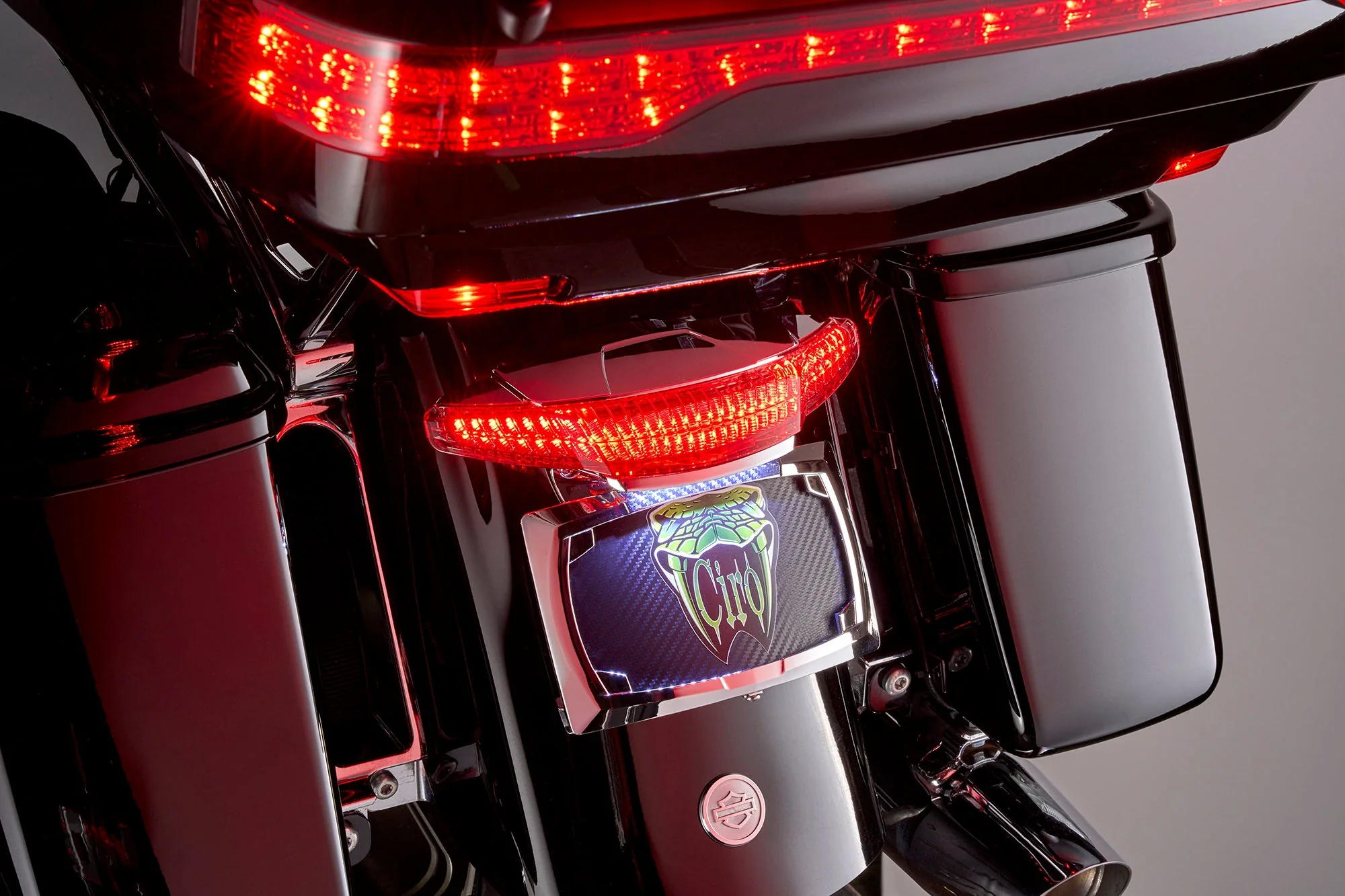 LATITUDE Tail Light & License Plate Holder with LIGHTSTRIKE® Lighting - Image 3