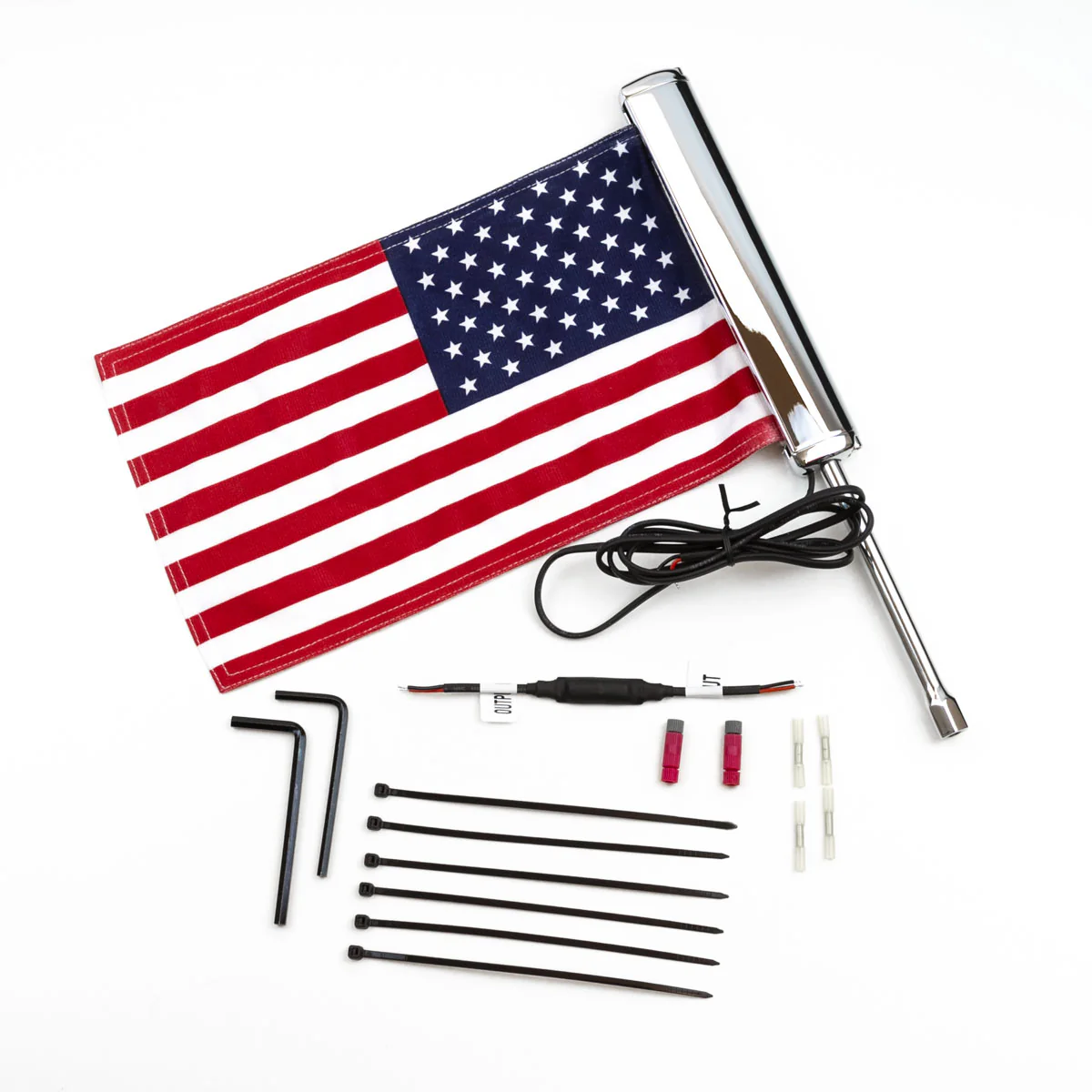 LED Lighted Flag Pole with American Flag - Image 6